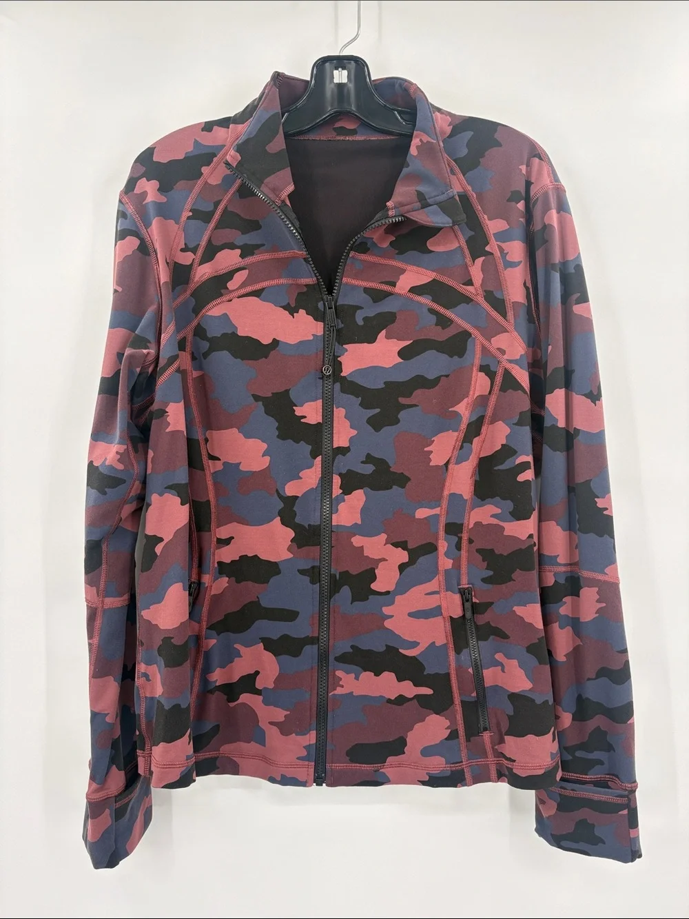 lululemon Luon Heritage 365 Camo Smoky Red Night Sea Zip Jacket size 20